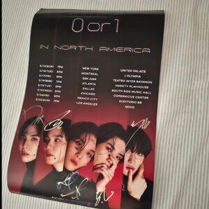 Cix signed poster by all members With Pcs